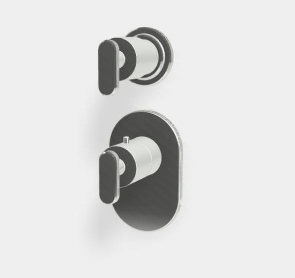 Смеситель для душа, Fima Carlo Frattini, Park Lane, на 2 потребителя, цвет-хром F1353X1CR