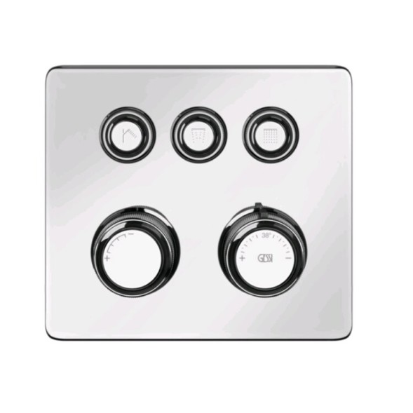 Gessi Смеситель для душа, Hi Fi Eclectic, на 3 потребителя, цвет хром 65234#031