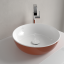 Villeroy&amp;Boch Раковина, Artis, шгв 430*430*130, отверстия для смесителя-отсутствуют, цвет снаружи/внутри-Indian Summer/белый 417943BCW9