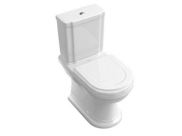 Villeroy&amp;Boch Унитаз, Hommage, напольный, шгв 370*725*390, CeramicPlus, цвет-альпийский белый 666210R1