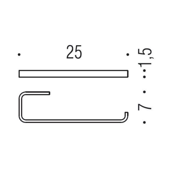 Полотенцедержатель COLOMBO DESIGN TIME W4212 кольцо цвет хром