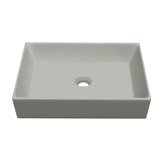 Раковина Scarabeo TEOREMA 2.0 накладная без перелива без отверстий цвет белый матовый 5101 41