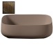 Раковина Artceram Cognac Quadro накладная без отверстий  цвет Bronze amani COL009 49 00