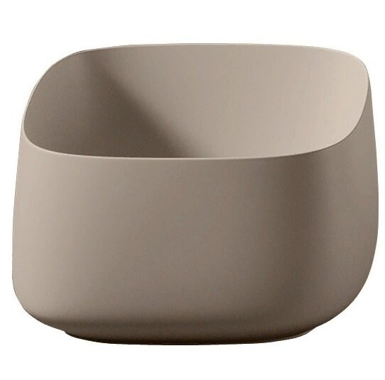 Раковина Artceram Cognac Quadro накладная без отверстий  цвет Brown matera COL006 41 00