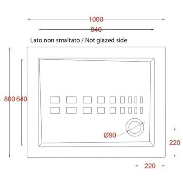 Душевой поддон Artceram PiattiDoccia 80х100 см цвет белый PDR014 01 00