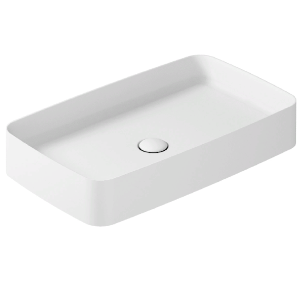 Раковина GALASSIA SMART B 7415 MT накладная без отверстий без перелива цвет белый матовый