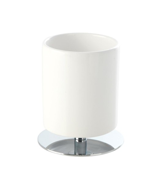 Stil Haus Opera, настольный керамический стакан, цвет хром