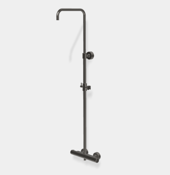 Душевая стойка, Fima Carlo Frattini, Shower column, цвет-черный хром F3255SCN