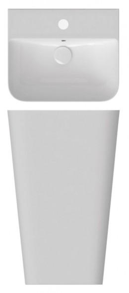 Раковина ISVEA Sott'Aqua напольная ШГВ 500*420*830 цвет белый матовый 10SQ37001-2L