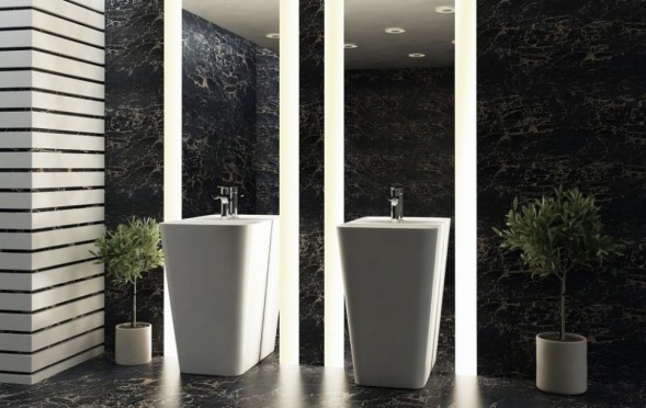 Раковина ISVEA Sott'Aqua напольная ШГВ 500*420*830 цвет белый матовый 10SQ37001-2L