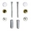 Комплект вертикальных крепежных винтов SIMAS цвет золото/белый для унитаза и биде F90
