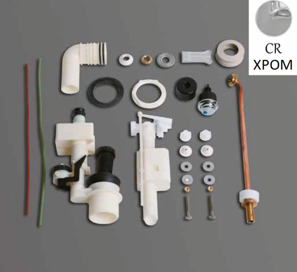 Механизм слива SIMAS для моноблочного бачка D25CR