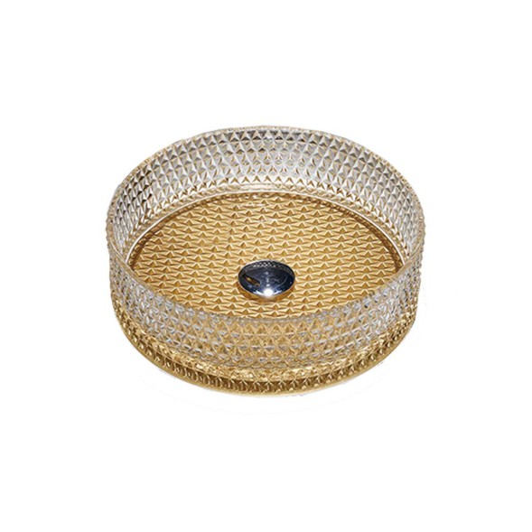 Vincea Раковина стеклянная  VBS-5GL04, 400*400*125, накладная, цвет прозрачный/золото