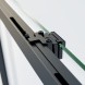 Vincea Душевая дверь Софт 2 (Soft 2) VDS-3SO2110CLB, 1100, черный, стекло прозрачное