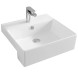 Раковина Artceram Quadro полувстраиваемая с одним отверстием цвет белый QUL004 01 00