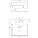 Раковина Artceram Quadro полувстраиваемая с одним отверстием цвет белый QUL004 01 00