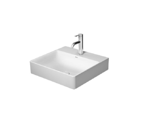 Duravit Раковина, DuraSquare, шгв 500*470*145, отверстия для смесителя-1, цвет белый 2353500041
