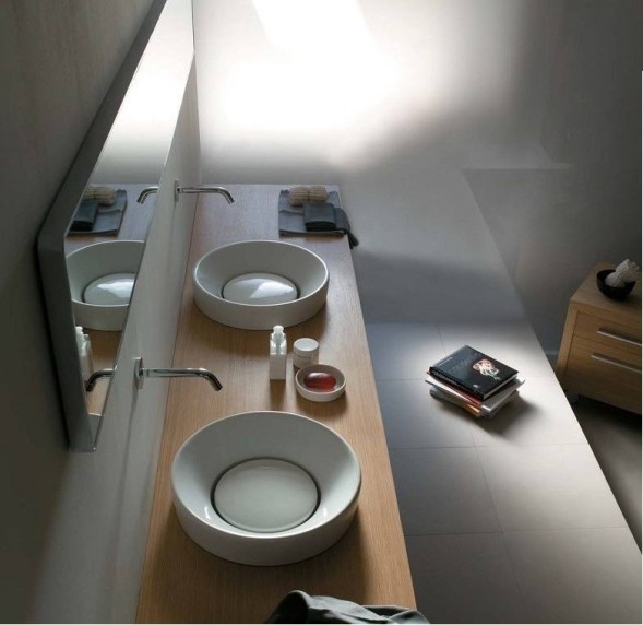 Раковина GALASSIA XES 6070 накладная без отверстий без перелива цвет белый глянцевый