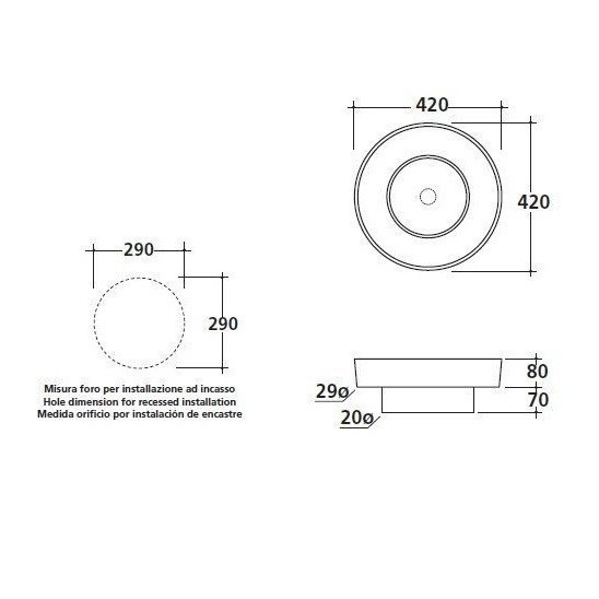 Раковина GALASSIA XES 6070 накладная без отверстий без перелива цвет белый глянцевый
