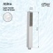 Paini 53CR155AO Лейка для душа Квадра , 1 режим, хром