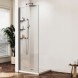 Vincea Душевая перегородка Волк-Ин (Walk-In) VSW-1HWS120CLGM, 1200*2000, вороненая сталь, стекло прозрачное