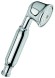 Emmevi, круглая однорежимная лейка ручного душа из латуни (для набора 110TC), цвет белый/хром C02403TC/BC
