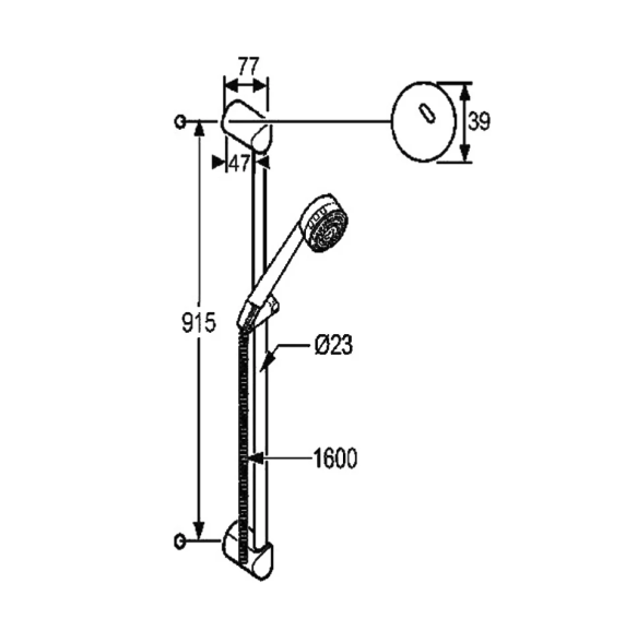 Душевой гарнитур KLUDI ZENTA 6084091-00