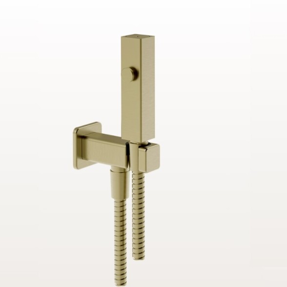 Gessi Гидроёршик, Rettangolo shower, цвет Латунь матовая