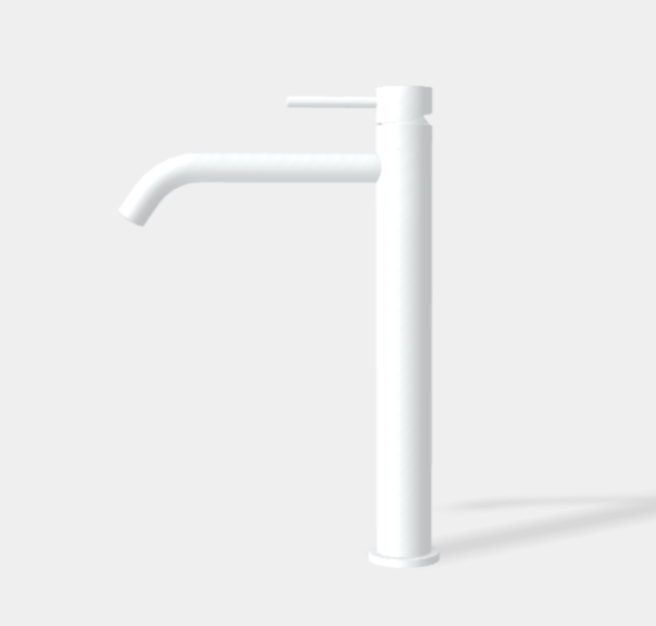 Смеситель для раковины, Fima Carlo Frattini, Spillo Up, цвет-белый матовый F3031/HXSBS