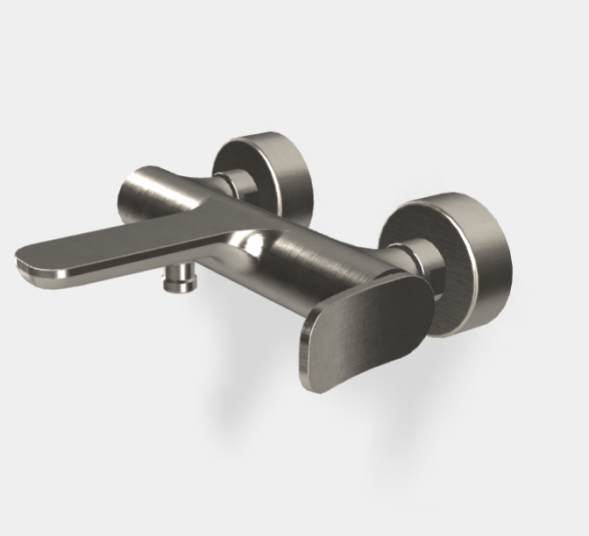 Смеситель для ванны и душа, Fima Carlo Frattini, Flo', цвет-брашированный никель F3804/1SN