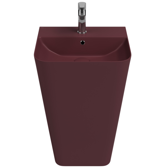 Раковина ISVEA Sott'Aqua напольная ШГВ 500*420*830 цвет бордовый матовый 10SQ37001-2R