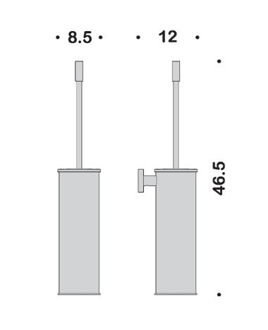 Ершик COLOMBO DESIGN PLUS W4962.OM настенный цвет золото матовое