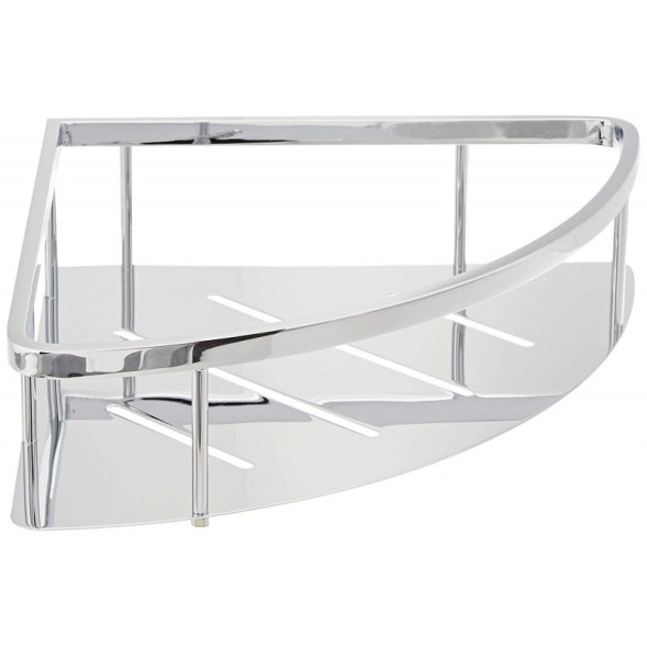 Полочка корзинка COLOMBO DESIGN ANGOLARI B9642 угловая одинарная съемная цвет хром