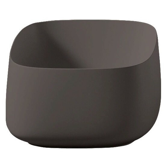 Раковина Artceram Cognac Quadro накладная без отверстий  цвет brown cocoa COL006 39 00