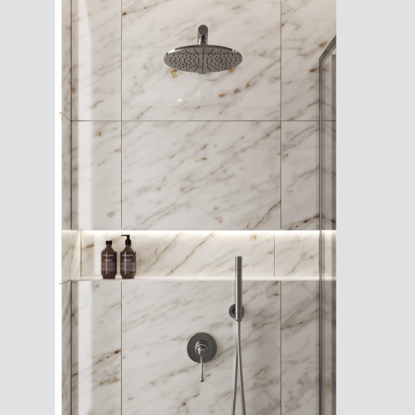 Paini 88OP690 Смеситель для душа Дуомо встраиваемый, золото