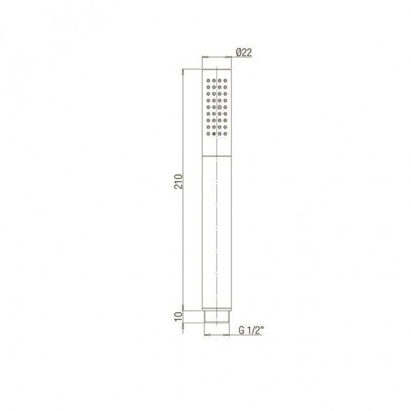Paini 53CR155AS Лейка душевая Тонда , 1 режим, хром