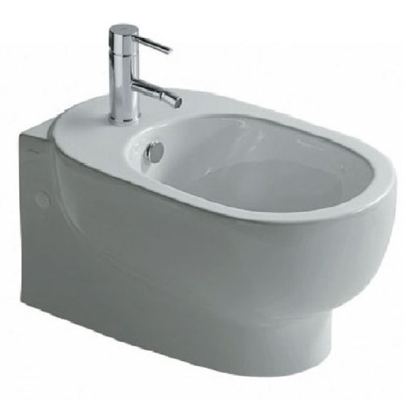 Биде GALASSIA M2 5246 подвесное с одним отверстием цвет белый глянцевый