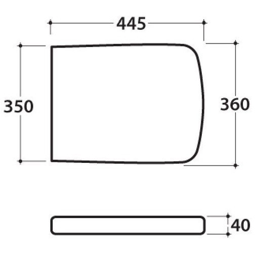 Сиденье с крышкой GLOBO Relais цвет белый матовый RE020OR