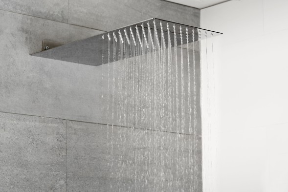 AQG, консольная душевая головка FLOWR2 50x25 см, 2 режима: дождь и каскад, цвет хром