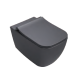 Унитаз ISVEA VEA Vortex (смыв торнадо), подвесной ШГВ 338*510*400 цвет антрацит матовый 10VA02003-2C