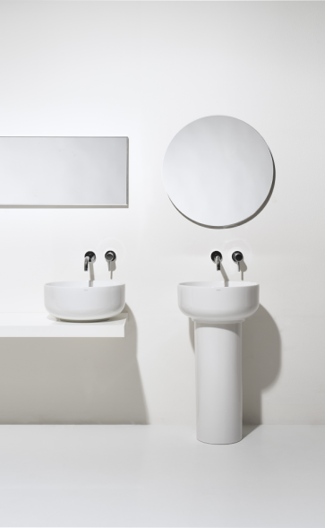 Раковина SIMAS BALLOON накладная без отверстий цвет белый BA01