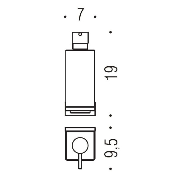 Дозатор COLOMBO DESIGN LOOK B9316 настенный цвет хром