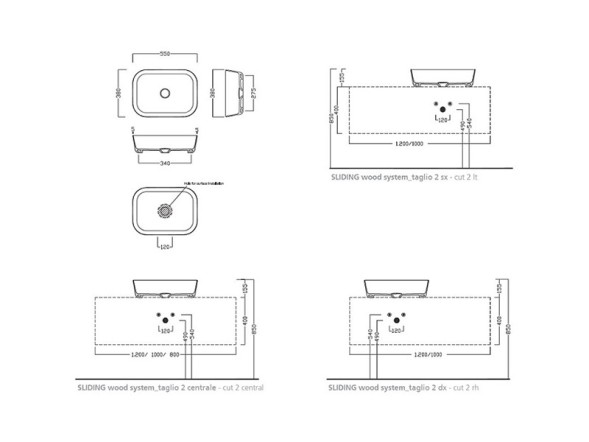 Раковина HATRIA HAPPY HOUR Y2A001 накладная без отверстия без перелива цвет белый