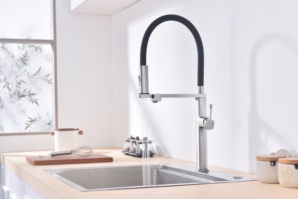Смеситель для кухни Vincea VKF-119CH, хром