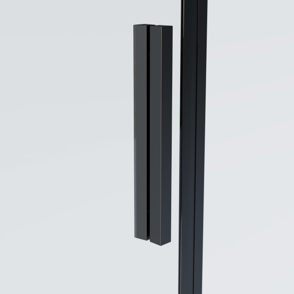 Vincea Душевая дверь Софт 2 (Soft 2) VDS-3SO2130CLB, 1300, черный, стекло прозрачное