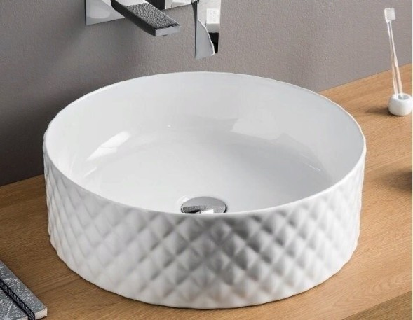 Раковина Artceram Rombo  накладная без отверстий  цвет белый OSL009 01 00