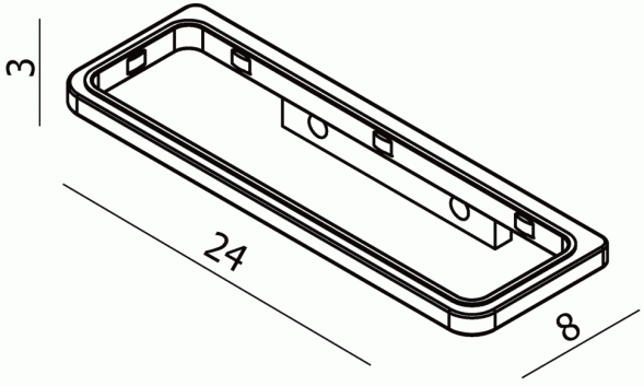 Держатель для аксессуаров LANGBERGER MELVIN 32020A-01-00 подвесной цвет хром