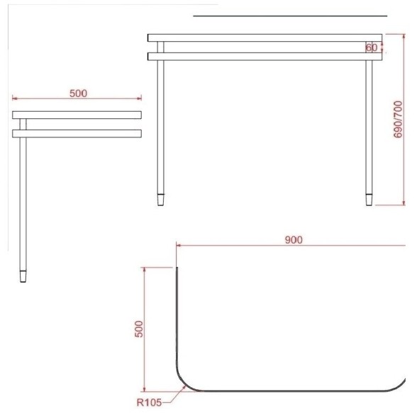 Консоль, Artceram, Azuley напольная/пристенная цвет белый/хром AZA003 71 01