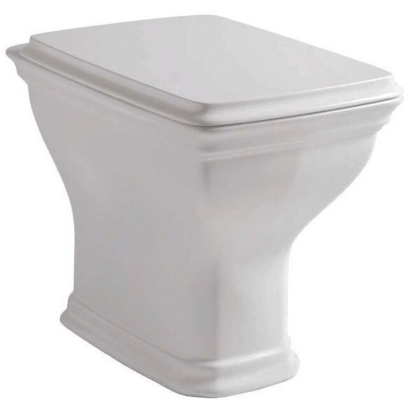 Унитаз Artceram Civitas со средним бачком цвет белый/хром CIV003 01 00+CIC007 01 00+HEA013 71