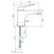 Paini LAYO205 Смеситель для раковины Лагуна , хром